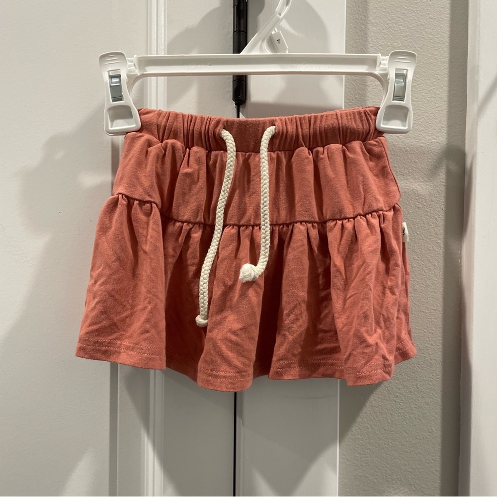 100% Bamboo Coral Skort with Drawstring